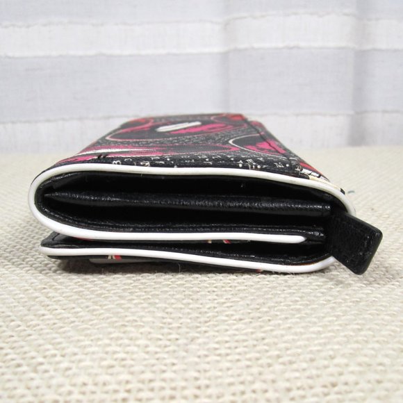 L.A.M.B. Worthington Satchel and Matching Wallet in Kiss Me Print with Dust Bag - Picture 13 of 16